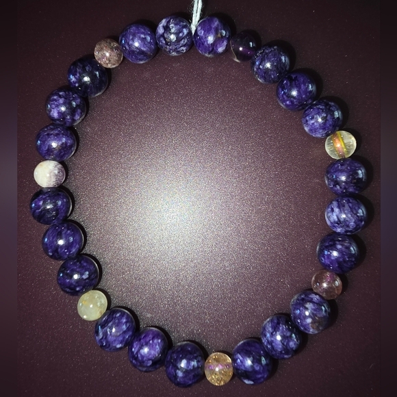 8mm Chariot With 6mm Auralite 23 Bracelet - Picture 3 of 10